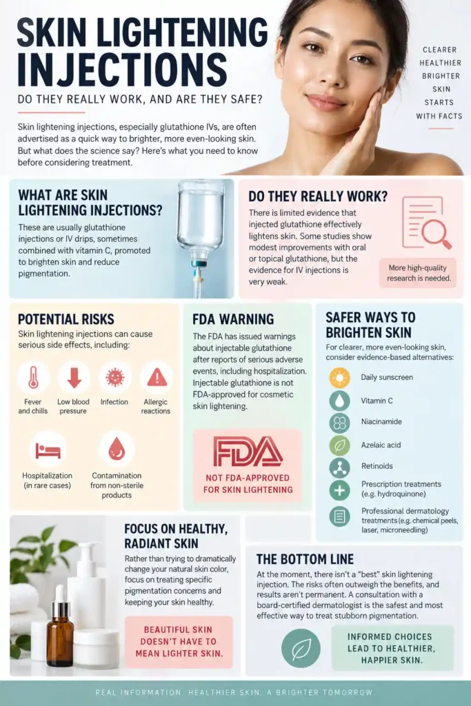 pin skin lightening injections