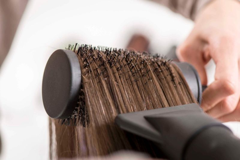 1 drying brown hair brush