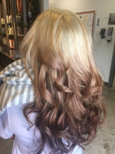 brown to blonde ombre hair
