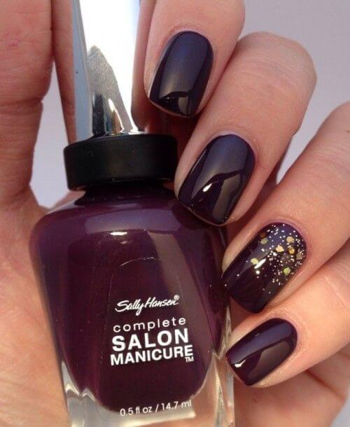 dark burgundy nails