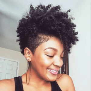 mohawk natural cute hairstyle