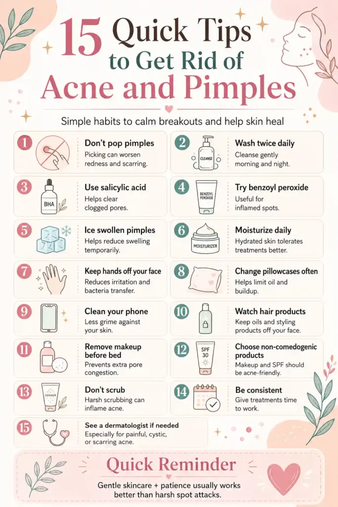 pin get rid of acne