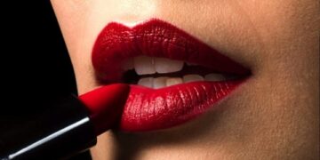 Red lipstick