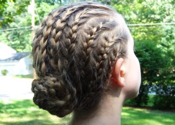Cornrows Into Braided Bun