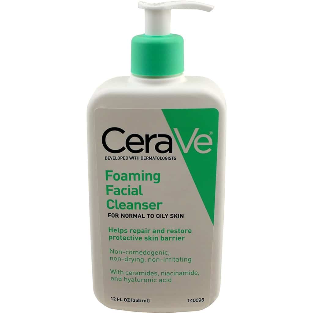 best face wash for combination skin cerave foam skin cleanser