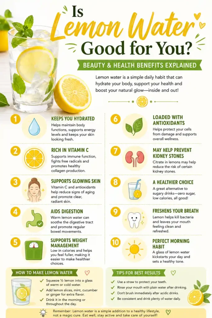 pin is lemon water good for you