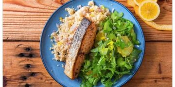 healthy weight loss recipes salmon with arugula