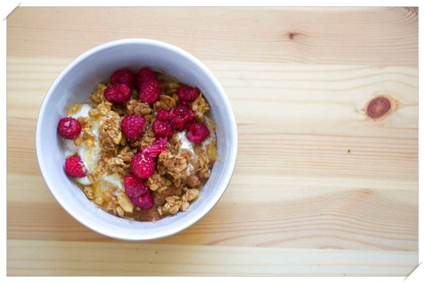 healthy weight loss recipes yogurt cereal raspberry