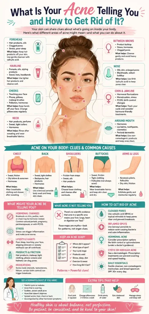 pin what is your acne telling you