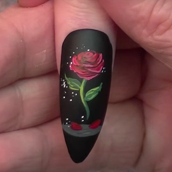 claw nail designs beauty and the beast