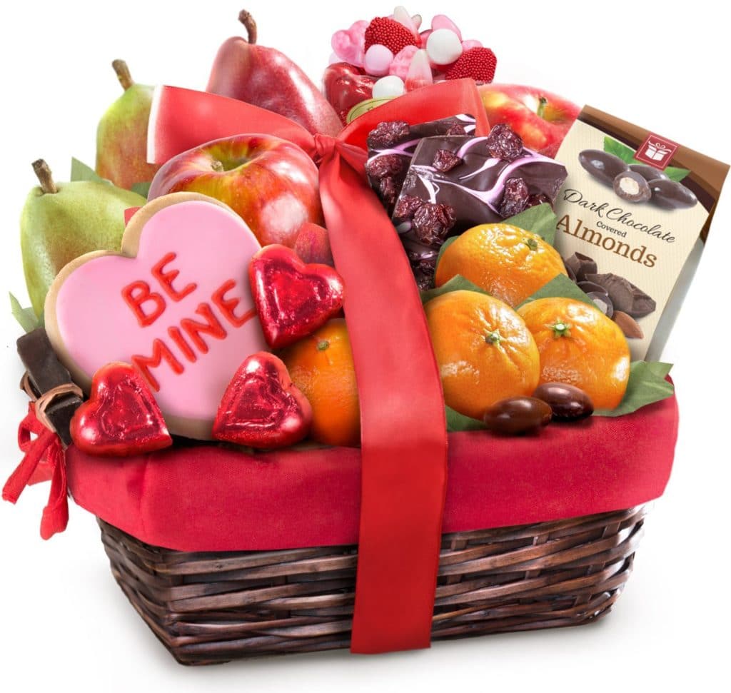 Valentine Treasures Fruit Gift Basket Beautifully Alive
