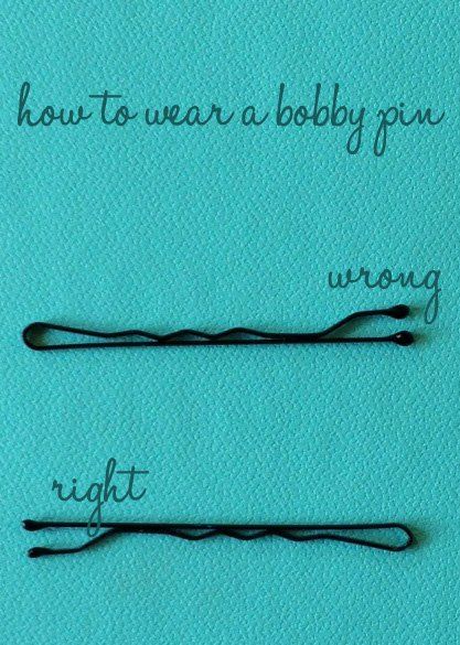 how to use bobby pins right