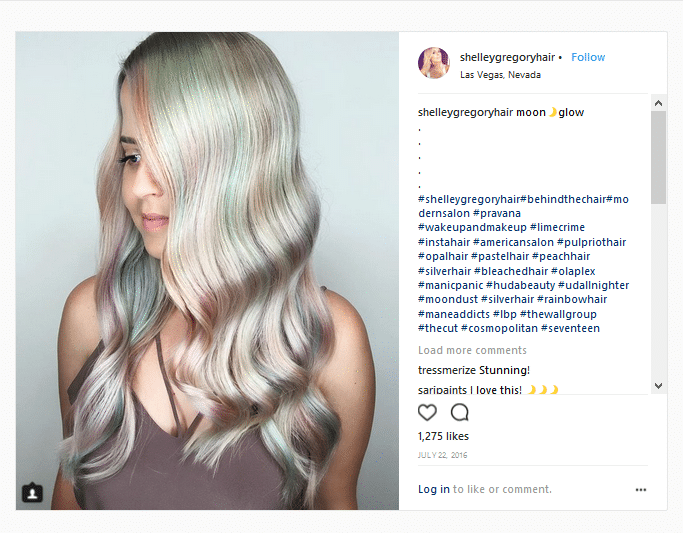 shelley gregory hair colorists instagram account