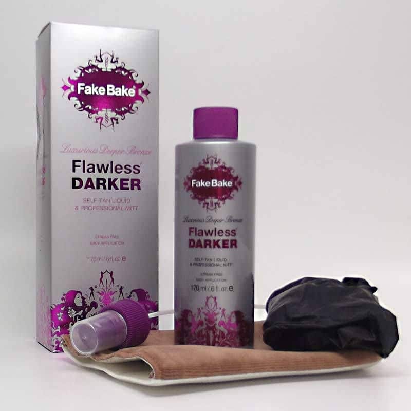 Fake Bake Flawless Darker Self Tanner, Some self-tanning products may cause breakouts for acne prone skin because they can clog pores.  But other self-tanners may actually help skin that is prone to acne.  Each self-tanner will have its own set of unique ingredients.  Some contain aloe vera gel and also argan oil that can help to moisturize your skin.