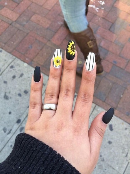 Sunflowers on nails