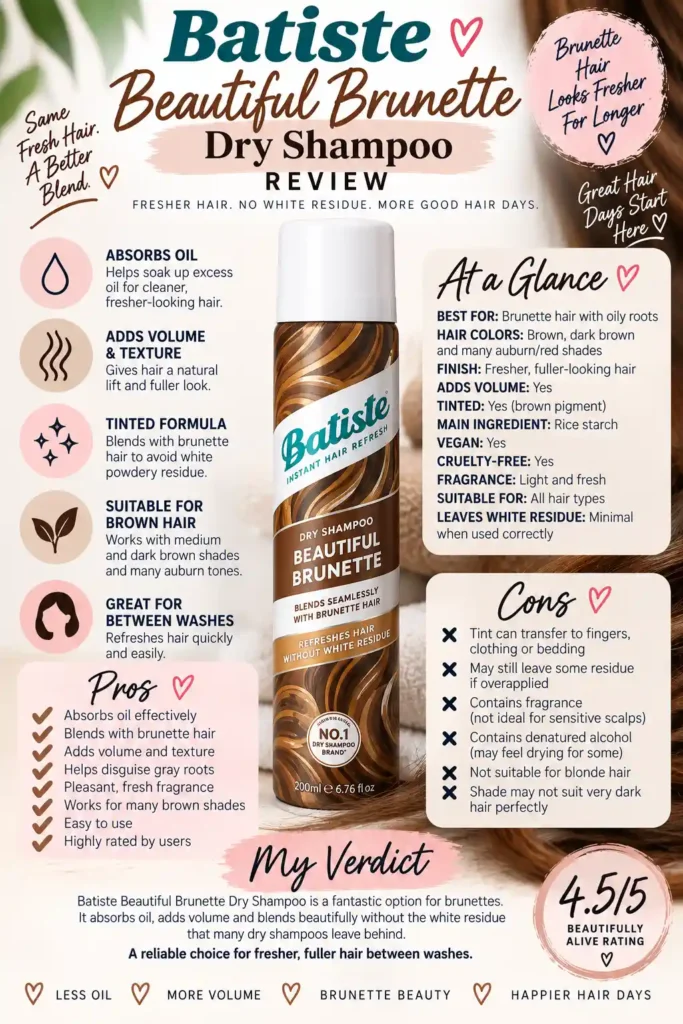 pin Batiste Beautiful Brunette Dry Shampoo review