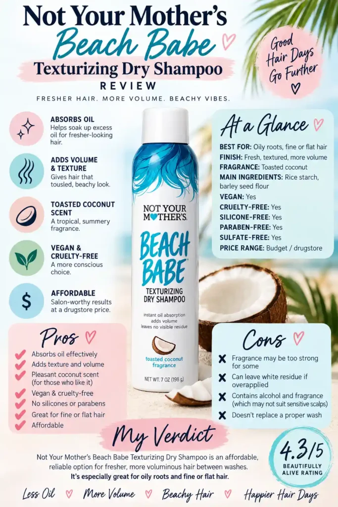 Not Your Mother’s Beach Babe Texturizing Dry Shampoo Review
