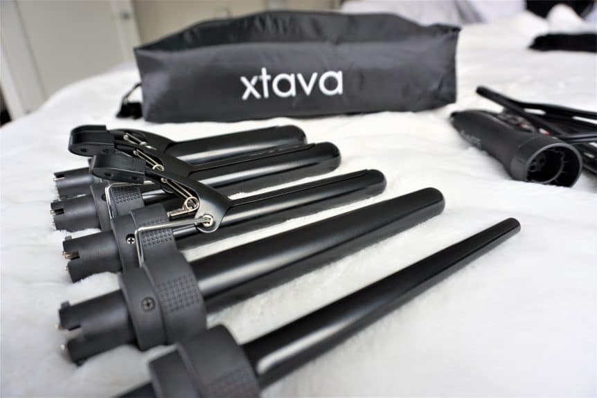 Xtava 5 in 1 Professional Curling Iron and Wand Set