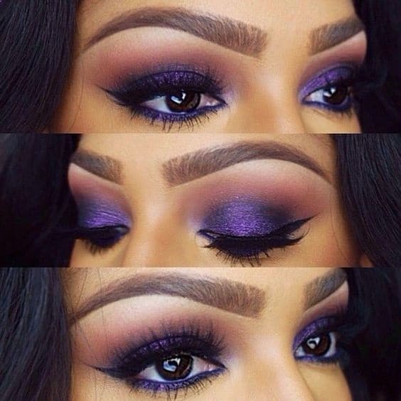 purple eyeshadow look