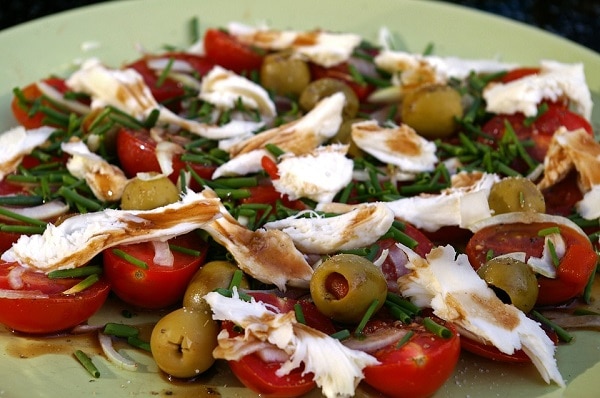 Healthy mediterranean salad