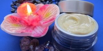 skin care cream luxury candle skincare relaxation amethyst sodalith 666728