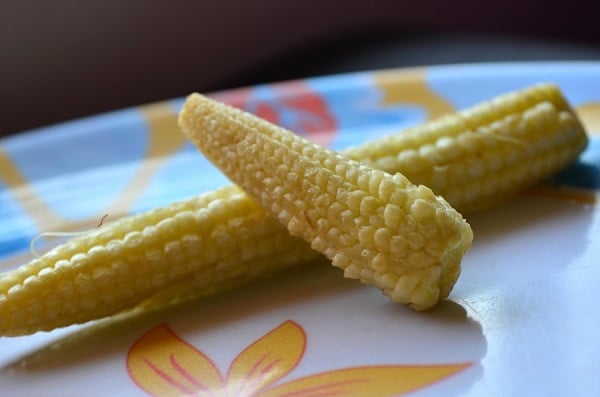 corn on a platter