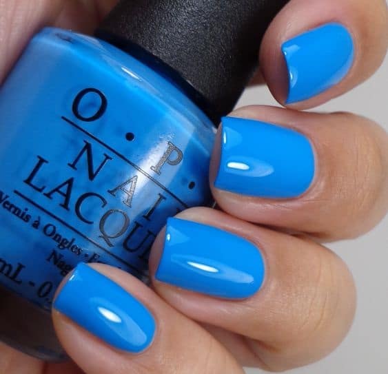 ocean blue nails