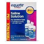 Equate Saline Solution, Contact Lens Solution for Sensitive Eyes