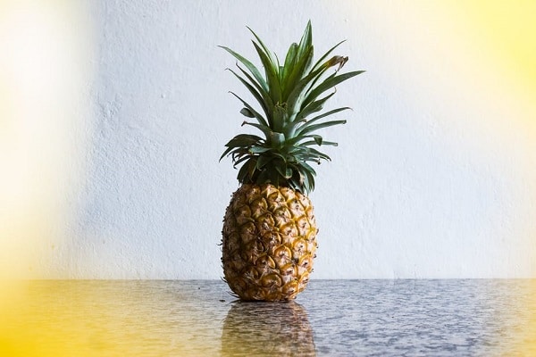 pineapple on table