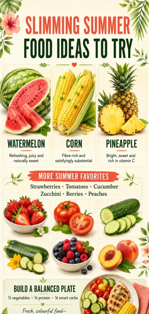 pin slimming summer foods