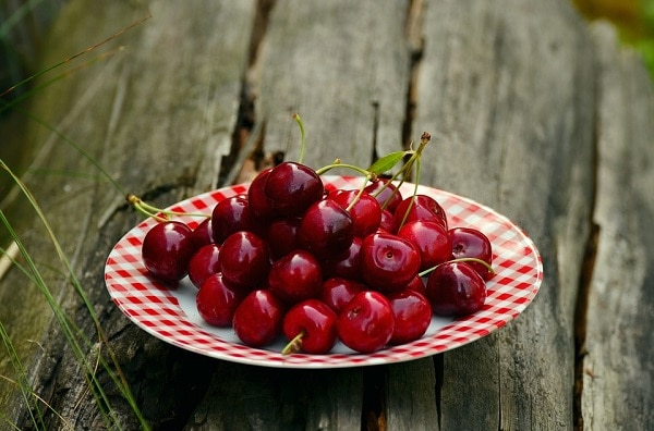 plate of cherries