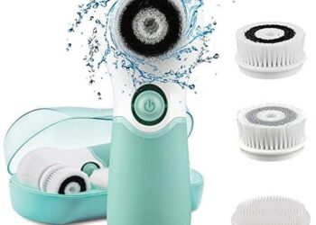 KOOVON Face Brush with 3 Facial Cleansing Brush Heads