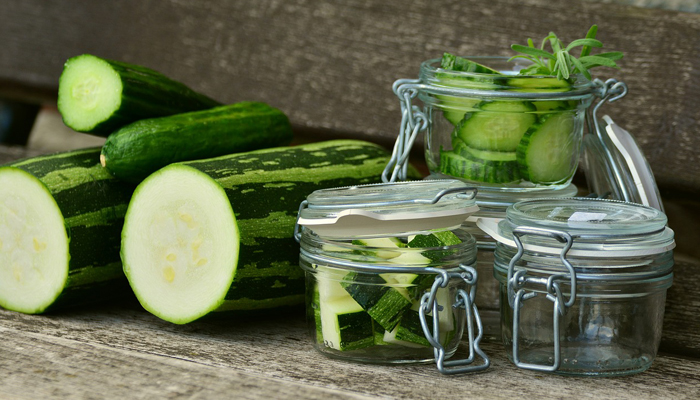 zucchini in a jar