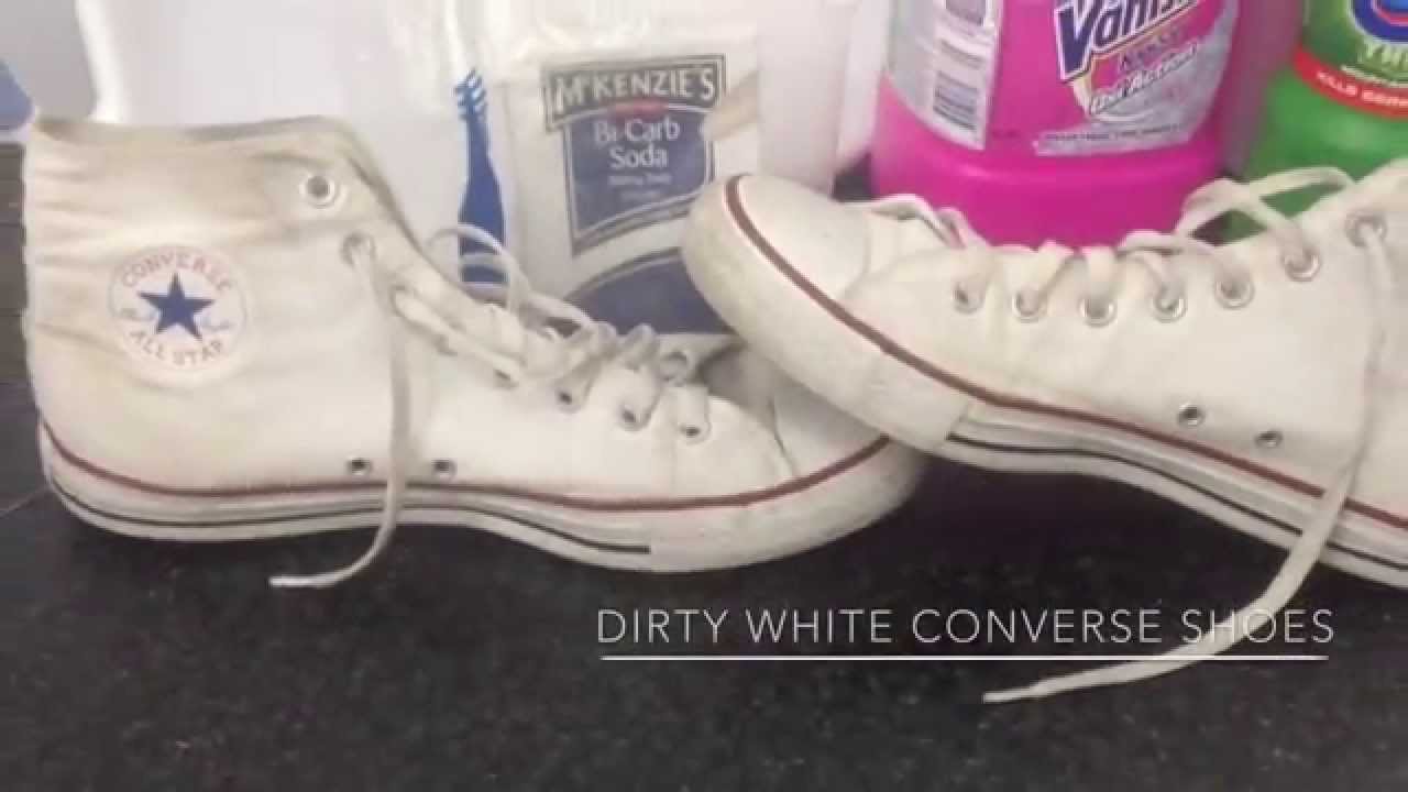 clean white converse