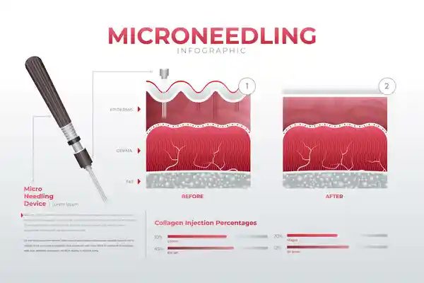 microneedling infographic