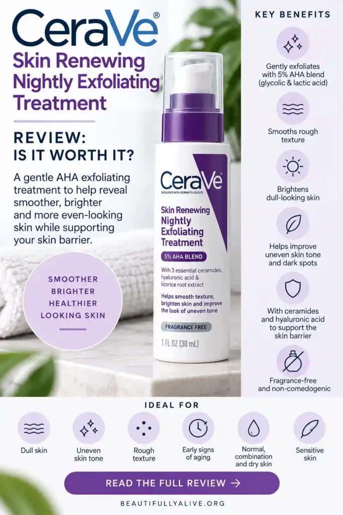 pin CeraVe Skin Renewing Nightly Exfoliating Treatment Review